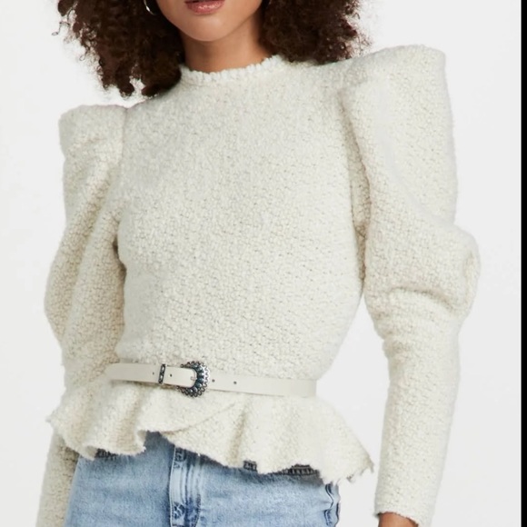 Isabel Marant
Giamili Puff-Sleeve & Peplum-Hem Top NWT - Picture 6 of 14